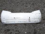 Бампер задний Шевроле Авео Т200 Хэтчбек 96543017 - БУ - Белый - под парктроники