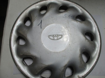 Колпак колесного диска Шевроле Ланос стального диска R14, 96306210 знак ДЭУ - БУ есть Потертости