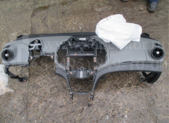 Торпеда Шевроле Авео Т300 основание без накладок 95483270 - Серая, - БУ S-47 - КАК НА ФОТО