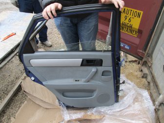 Облицовка двери Шевроле Лачетти Седан задней левой 96471350 электро, - БУ