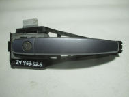 Ручка двери передней правой наружная 24463526 14016-1 Астра H Корса DЗафира B - Серая -под ключ - БУ