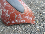 Бампер задний 96317589 Дэу Матиз для Корейского Рынка - БУ - Оранжевый DM-48 - клей от пленки