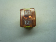 Предохранитель 60 Aм 04244061 JMCF1460 MTA 16 мм Желтый, - БУ