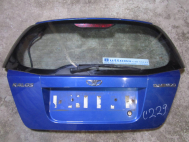 Крышка багажника Шевроле Авео Хэтчбек Т200 и 255 96540837 - в сборе - Синяя C229 - есть ДЕФЕКТ- БУ