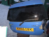 Крышка багажника Шевроле Спарк М200, 96601702, - БУ Голубая СM-117 в СБОРЕ