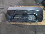 Крышка багажника Шевроле Ланос Седан 96276674 - БУ Черная LR-9 ржавчина