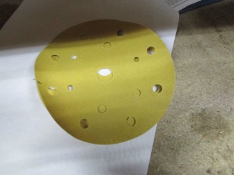 Круг абразивный Р 80 на липучке золотистый 15 отв D150мм 50443, - 3М - Trizact