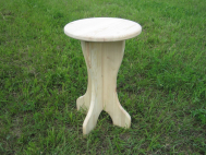 Табурет из массива дерева 29х29х45 см круглый, высота 45 см вес 2 кг сосна аналог Икеа - Артель