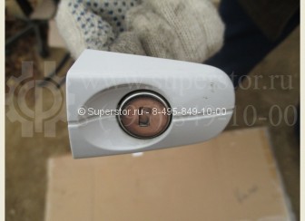 Ручка двери наружная малая передней левой CV6Z58218A14AAPTM Форд Фокус 3, - БУ Белая S-48