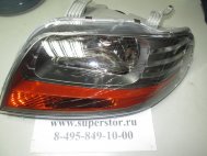 Фара левая 96408154 Шевроле Авео Т200 с электрокорректором и с длинным поворотником, - Depo