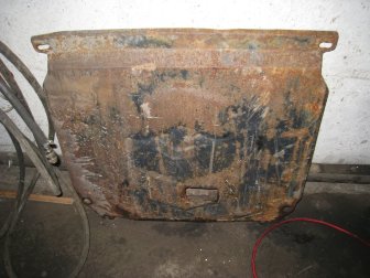 Защита картера двигателя Киа Рио 3, Хендай Солярис R40101R200, R40104Y200, R40001R500, - БУ