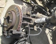 Кулак Форд Фьюжен поворотный - правый 1201771, 1203283, 1478998, - БУ в сборе со ступицей - FU-18