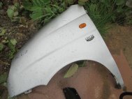 Крыло левое Дэу Матиз переднее 96562081 96562083 96562085, - БУ Серебристое V602