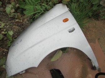 Крыло левое Дэу Матиз переднее 96562081 96562083 96562085, - БУ Серебристое V602