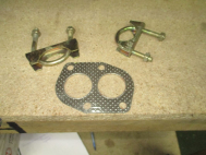 Ремкомплект глушителя Ваз 2101-07 НЕ полный: хомуты, подушка-ремень, прокладка, - Ижорский глушитель