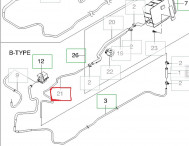 Шланг топливный от абсорбера 96347479 Дэу Матиз, - БУ