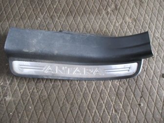 Накладка порога Опель Антара заднего внутренняя левая 96630473, 25953880, 4814260, - БУ