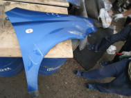 Крыло Шевроле Авео переднее правое Т200 96540888, - БУ Синее СК