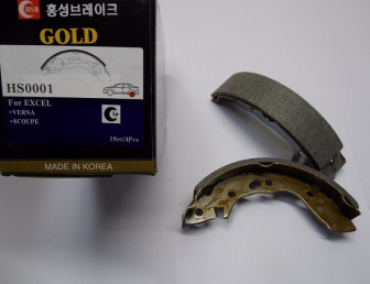 Колодки задние Хендай Акцент ТагАЗ барабанные 58305-24A00. - HSB Hong Sung Brake