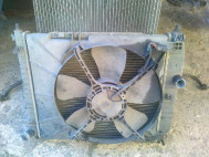 Вентилятор радиатора Шевроле Авео Т200-255 большой 95950465, 96536581 на 1,4 литра 8-16 кл, - БУ