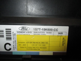 Блок управления центральным замком Форд Фокус 1 1S7T15K600CC - БУ