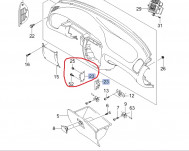 Кронштейн торпеды левый 96214161 Шевроле Ланос, Шанс, Сенс 1.5 литра, - БУ