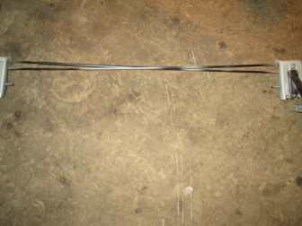 Петля крышки багажника 96304597, 96304598 - Торсион левый крышки багажника Шевроле Ланос, - БУ