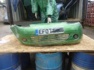 Заглушка ПТФ Шевроле Спарк М200 левая 96600283, - БУ