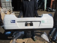 Бампер задний Ниссан Тиида HEM22EM30J 85022EM30J Верса с 07 по 13г кузов Хэтчбек, - БУ Белый