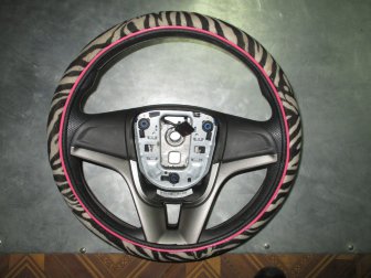 Рулевое колесо Шевроле Авео Т300 руль 95015583, 95015143 без джостиков с Темно серой накладкой, - БУ