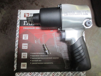 Гайковерт ударный пневматический 1/2"DR 7500об.мин. 717 Нм , - Thorvik
