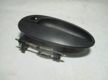 Ручка двери передней левой наружняя 96507783 96314596 Дэу Матиз - Черная - под ключ, - БУ 