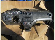 Торпедо - Накладка панели приборов 96812884 - Серебристая левая короткая Шевроле Авео Т250, - БУ S34