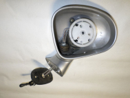 Зеркало правое Дэу Матиз 96323392 механика 96323345 E13010140 регулируемое Серебро - БЕЗ стекла - БУ