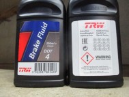 Тормозная жидкость ДОТ4 - 0,25 литра 93745443, 93745444, 1942425, 1942420, 1942057, - TRW/Lucas