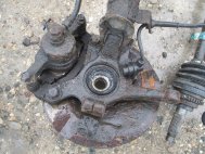 Кулак Дэу Матиз поворотный правый с АБС 96284387 в СБОРЕ со ступицей супортом, диском, - БУ