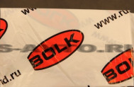 Пакет для Шин размером 75х33х112 см с логотипом BOLK полиэтиленовый 25 мкм, - ГАЗ