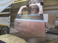 Дверь задняя правая Шевроле Авео Т255 Хэтчбек 96897598, 96942348 в сборе, - БУ Серая электро