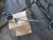 Ручка переключения МКПП Шевроле Ланос 96244989 в сборе - с чехлом, - БУ