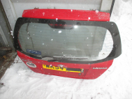 Крышка багажника Шевроле Авео Хэтчбек Т200 и 255, 96540837 - в СБОРЕ Красная DK109 - БУ