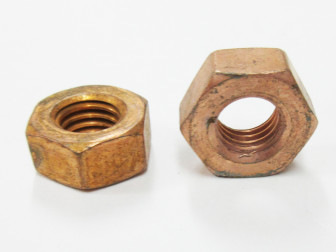 Гайка приемной трубы ГАЗ, Волга 250512p5 (6.0) кл 17 DIN 555 ГОСТ 5927-70 бронзовая