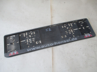 Рамка номерного знака бампера логотип - www.auto-hensel.de - без крепежной рамки - БУ