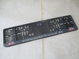 Рамка номерного знака бампера логотип - www.auto-hensel.de - без крепежной рамки - БУ