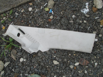 Облицовка стойки задней левой верхняя 1336147, CM51F280C47BDW Форд Фокус 3 Седан, - БУ Бежевая