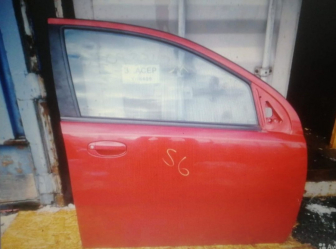 Дверь передняя Шевроле Авео Т200 правая 96585328 Х/Б, Седан - БУ в Сборе Красная - S-6