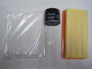 Комплект фильтров: масляный 2630035503 и салонный 971332E200 и воздушный 281131G000 Киа Рио 2 - AMD