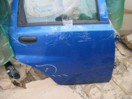 Дверь задняя Шевроле Авео Хэтчбек Т200 правая 96585393 - БУ Голубая С-185 - есть вмятина