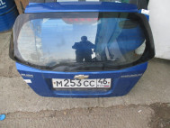 Крышка багажника Шевроле Авео Хэтчбек Т200 и 255, 96540837, - БУ в СБОРЕ Синяя CK-09