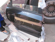 Дверь задняя правая Шевроле Лачетти Универсал 96547916, - БУ в СБОРЕ Черная СL16 царапина