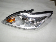 Фара левая Форд Фокус 2 с 2008 года 1521193, 1744977 с электрокорректором Хром рестайлинг, - Atek